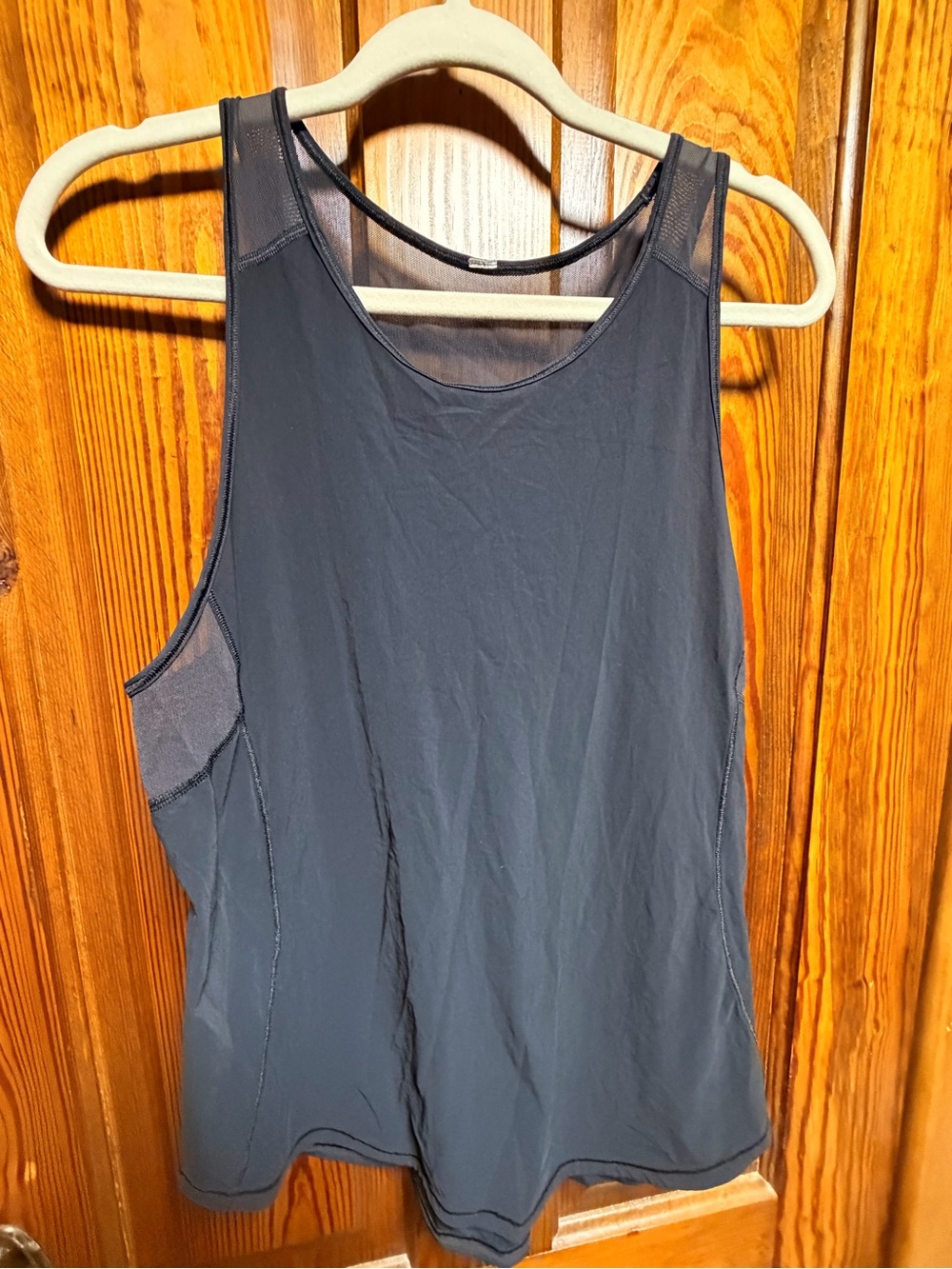 lululemon athletica Black Mesh-Panel Tank Top